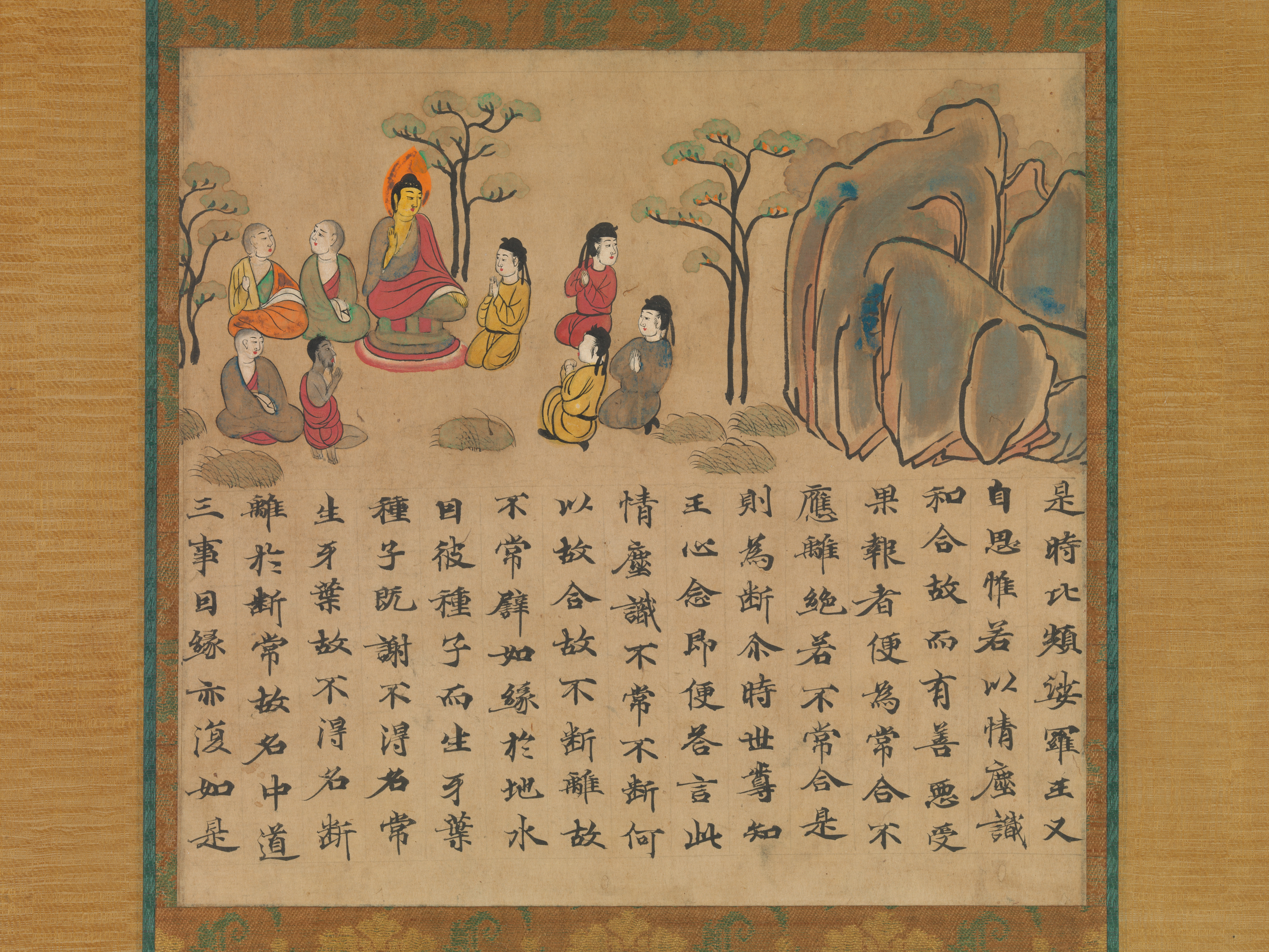 The Historical Buddha Preaching, a mid-eighth-century painting in the Metropolitan Museum of Art